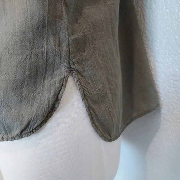 James Perse Olive Green Casual Top Size 1 - Picture 8 of 14